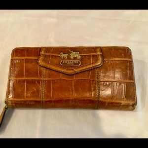 Coach crocodile wallet